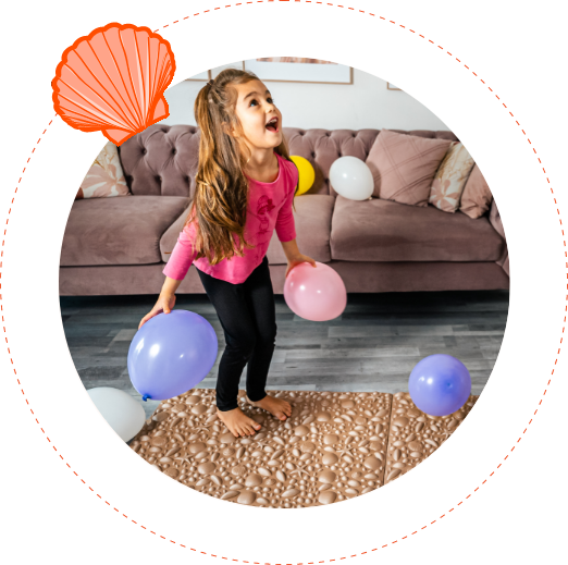 Wellstepp Kids Fejlesztő Szőnyeg Tengerpart 58X154