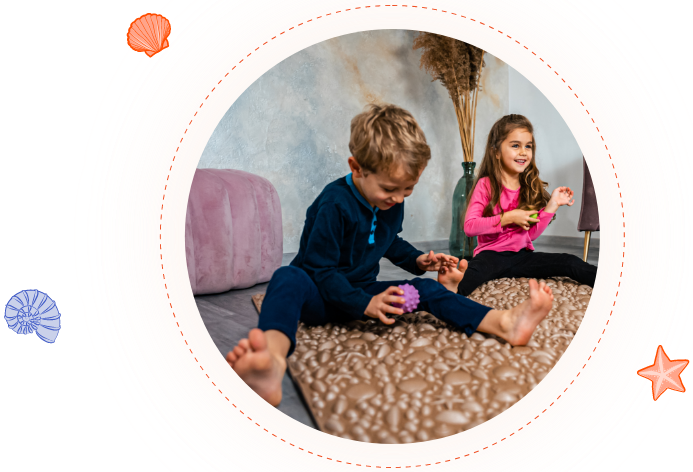 Wellstepp Kids Fejlesztő Szőnyeg Tengerpart 58X154